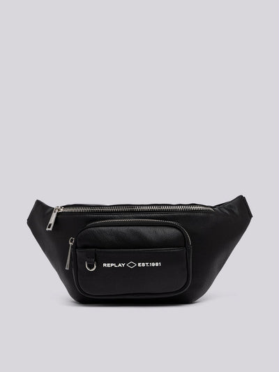 REPLAY WAIST BAG WITH HAMMERED EFFECT